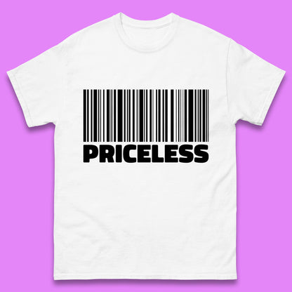 Scan For Priceless Barcode Funny Label Inspirational Empowerment Mens Tee Top
