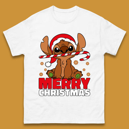 Gingerbread Stitch Christmas Mens T-Shirt