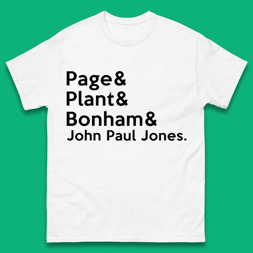 Page & Plant & Bonham & John Paul Jones Led Zeppelin Band T-Shirt