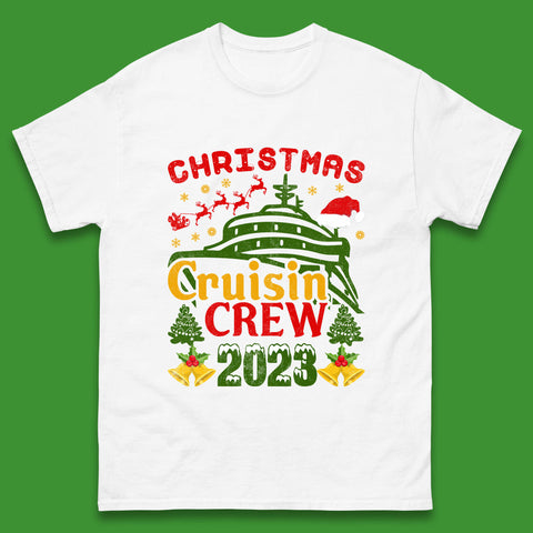 Christmas Cruisin Crew 2023 Xmas Cruise Vacation Cruising Squad Mens Tee Top