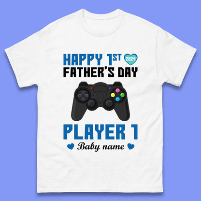 Personalised Happy First Father's Day Mens T-Shirt