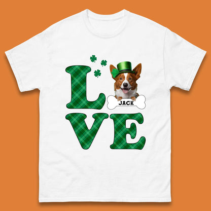 Personalised Love St. Patrick's Dog Mens T-Shirt