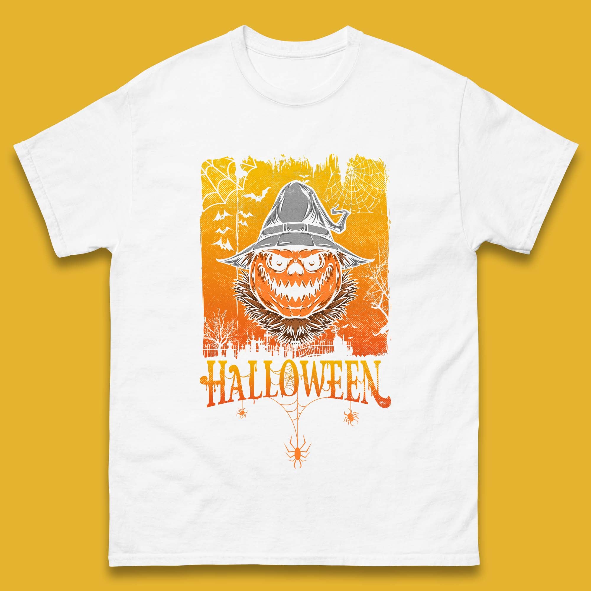 Evil Pumpkin Face T Shirt