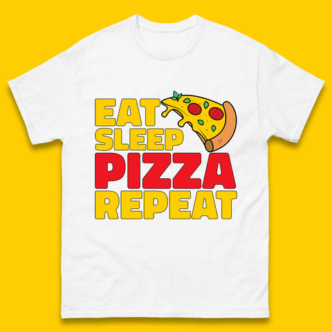 Eat Sleep Pizza Repeat Mens T-Shirt