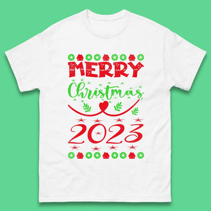 Merry Christmas 2023 Winter Holiday Xmas Festive Celebration Mens Tee Top