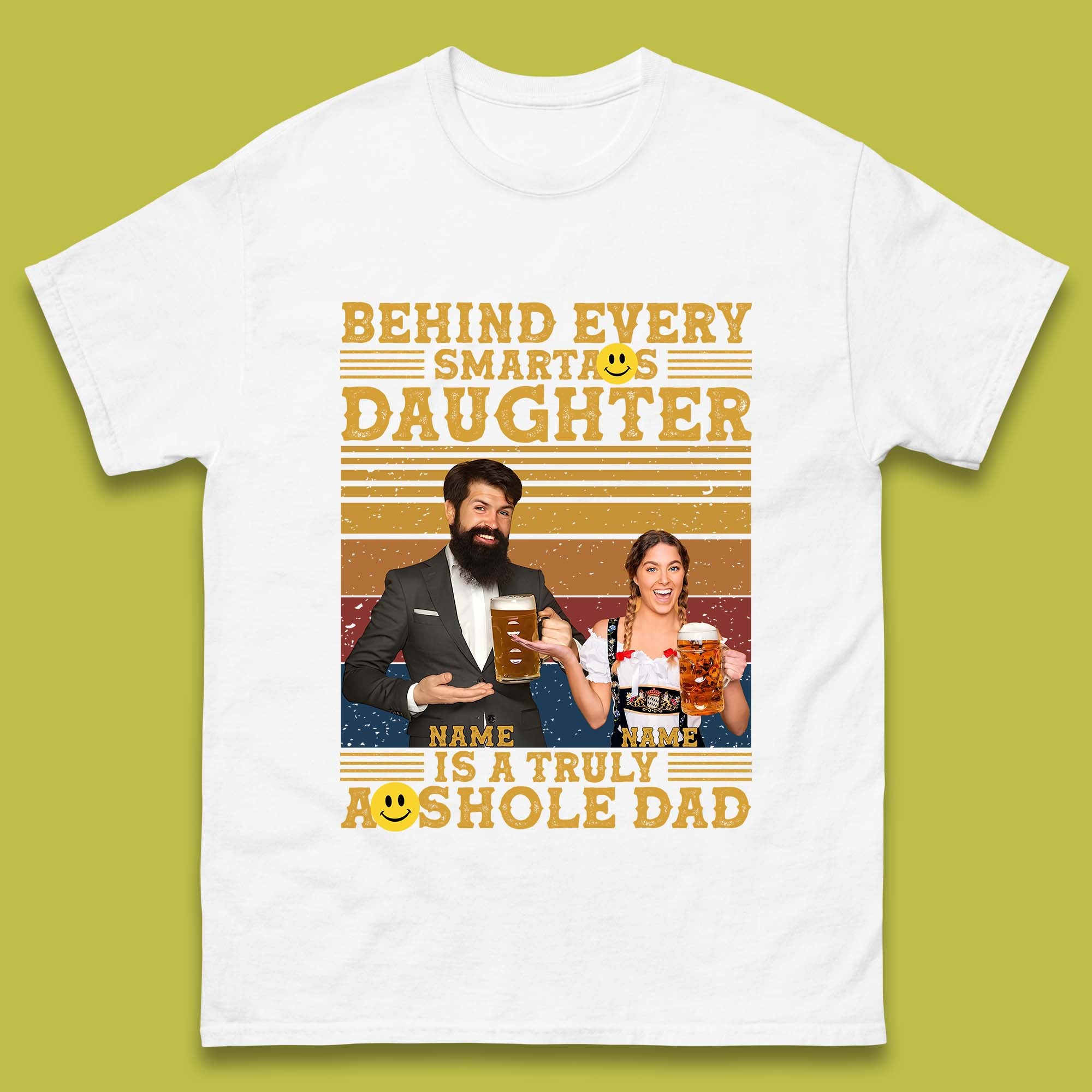 Personalised Truely Asshole Dad Mens T-Shirt