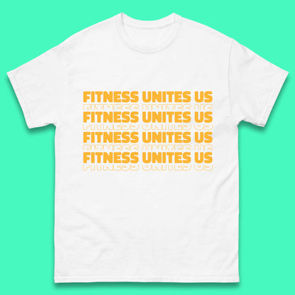 Fitness Unites Us National Fitness Day Gym Day Fitness Workout Mens Tee Top