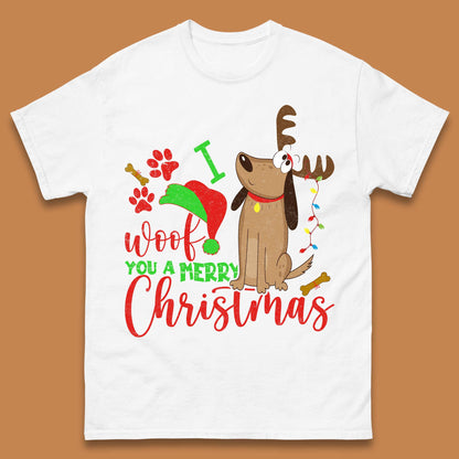 I Woof You A Merry Christmas Mens T-Shirt
