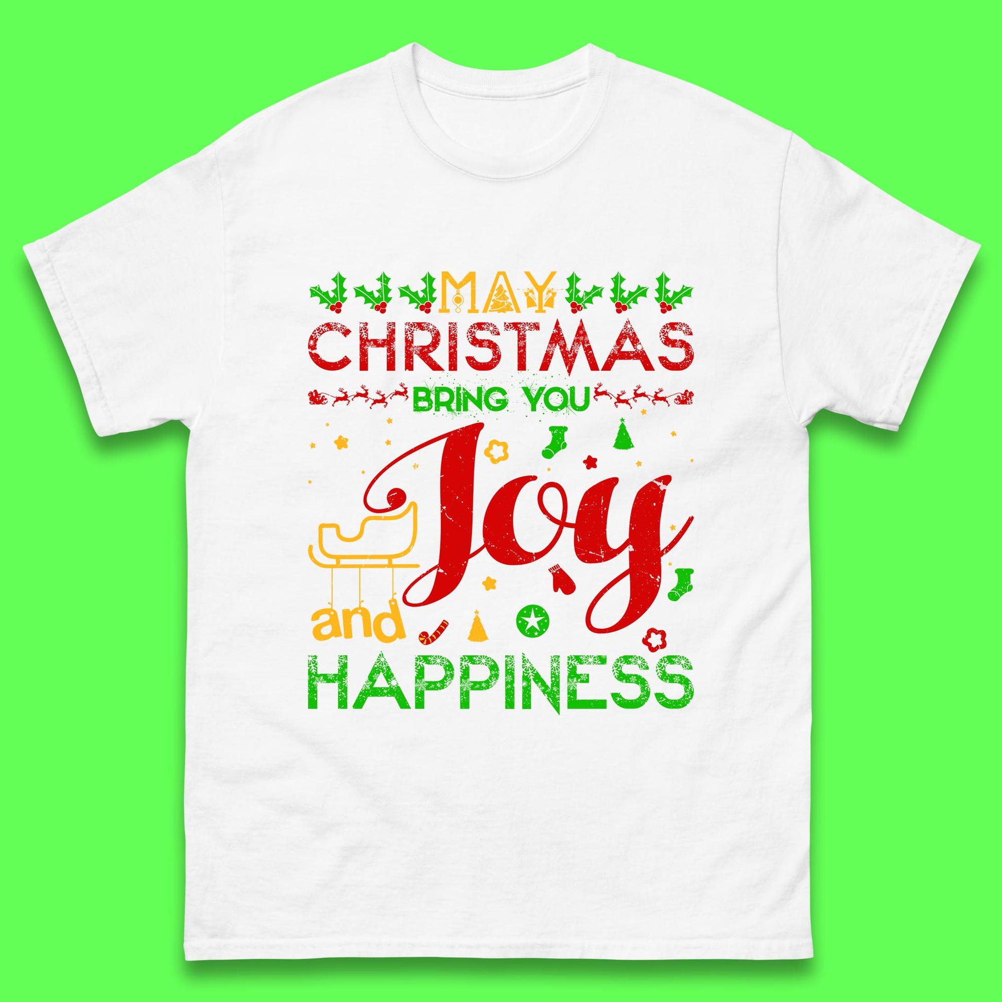 may christmas bring you joy and happiness tee