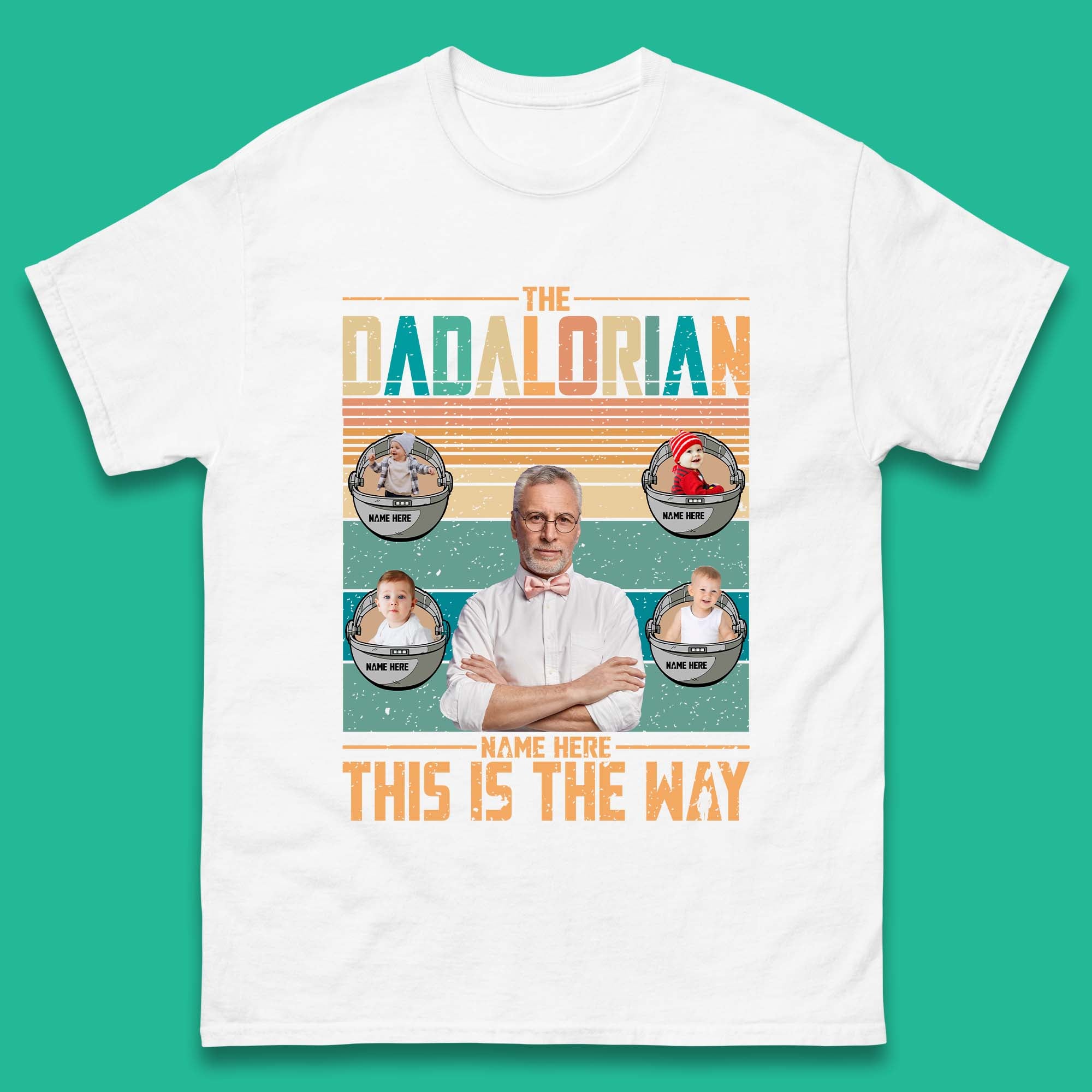 Personalised The Dadalorian Mens T-Shirt