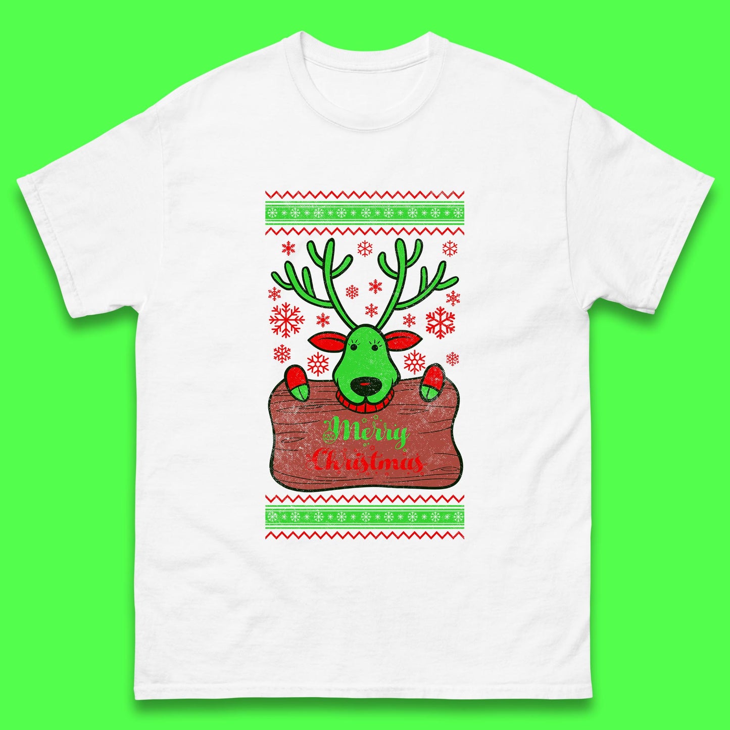 merry christmas reindeer t shirt