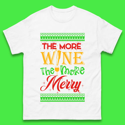 More Wine More Merry Christmas Mens T-Shirt