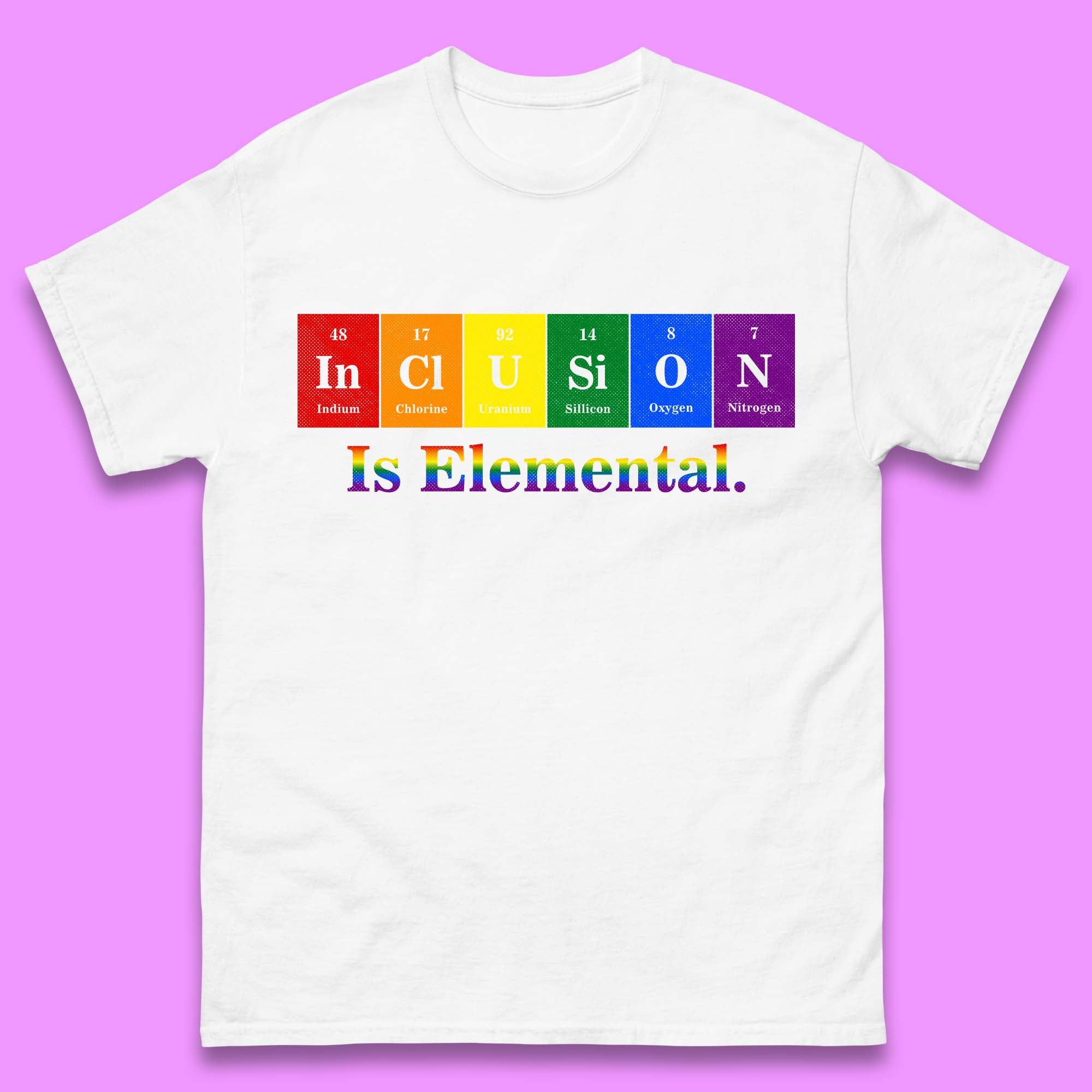 Inclusion is Elemental Mens T-Shirt