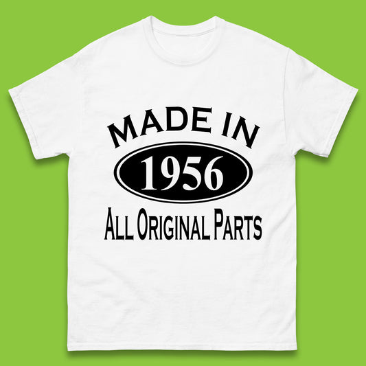 Made In 1956 All Original Parts Vintage Retro 67th Birthday Funny 67 Years Old Birthday Gift Mens Tee Top