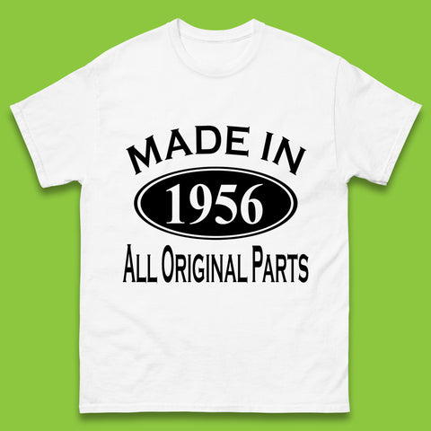 Made In 1956 All Original Parts Vintage Retro 67th Birthday Funny 67 Years Old Birthday Gift Mens Tee Top