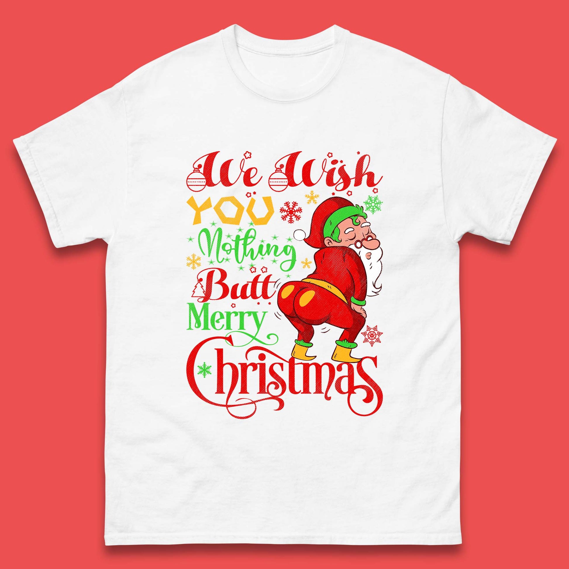 naughty santa christmas t shirt