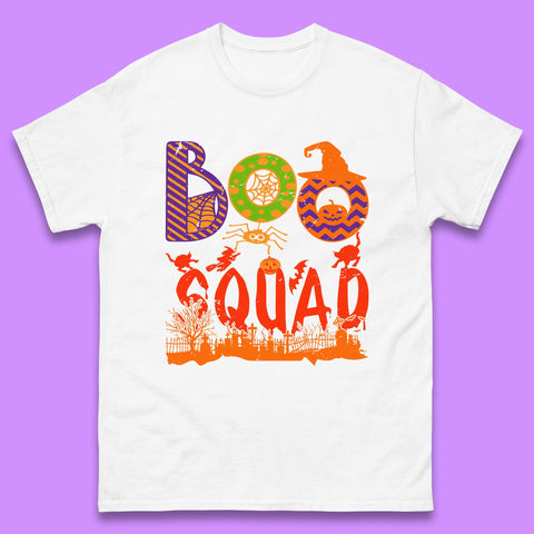 Boo Squad Halloween Matching Costume Horror Boo Crew Mens Tee Top