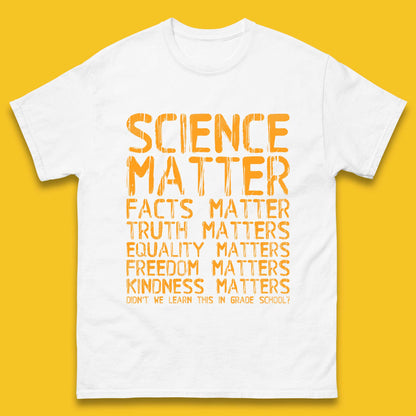 Science Matters Facts Matters Mens T-Shirt