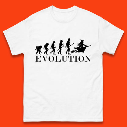 Witch Evolution Halloween Scary Spooky Witch Costume Mens Tee Top