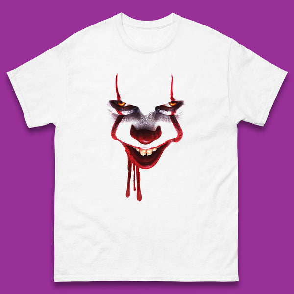 Pennywise Clown IT Chapter 2 Halloween Horror Movie Character Mens Tee Top