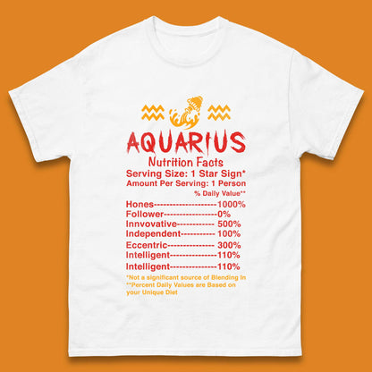 Aquarius Nutrition Facts Mens T-Shirt