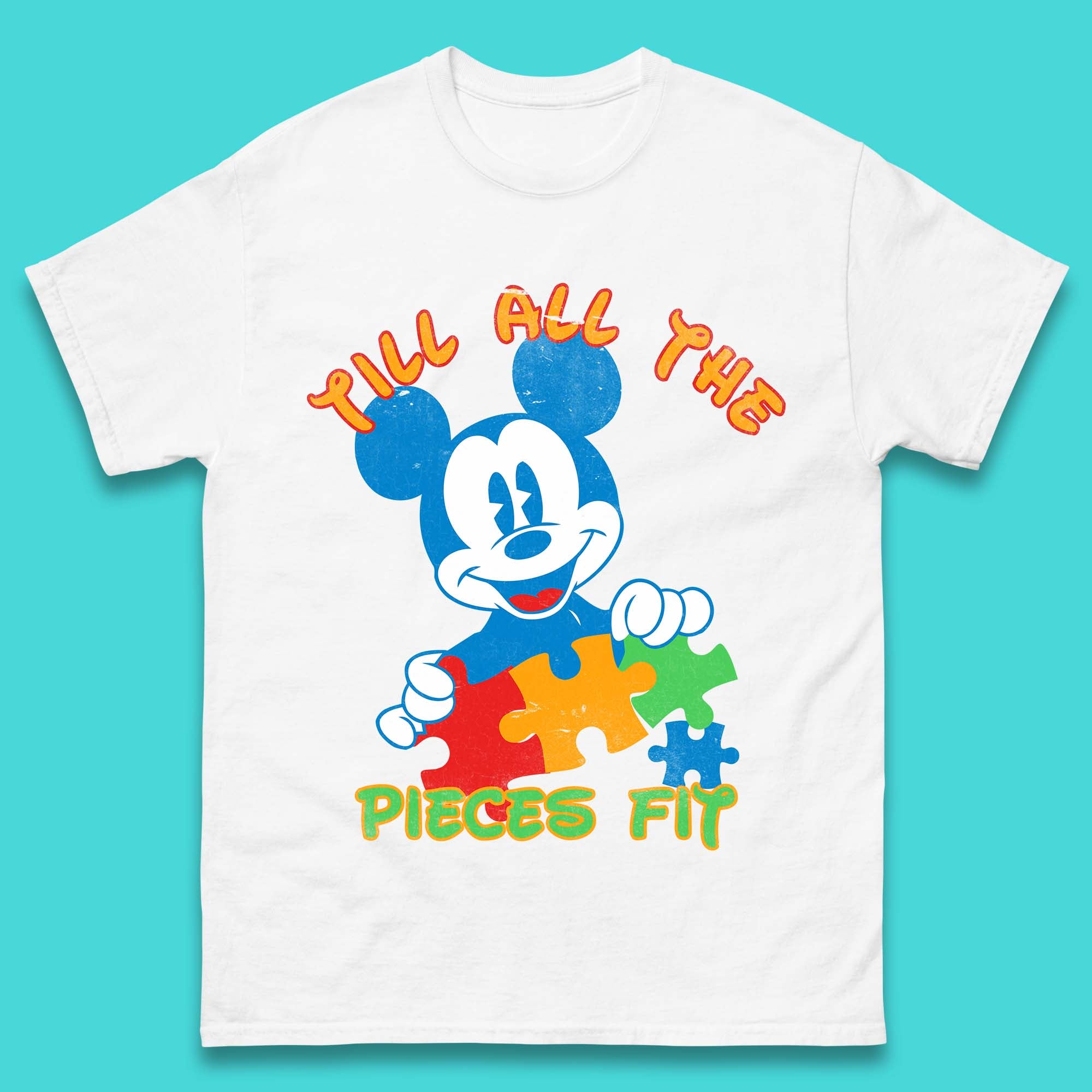 Autism Mickey Mouse Mens T-Shirt