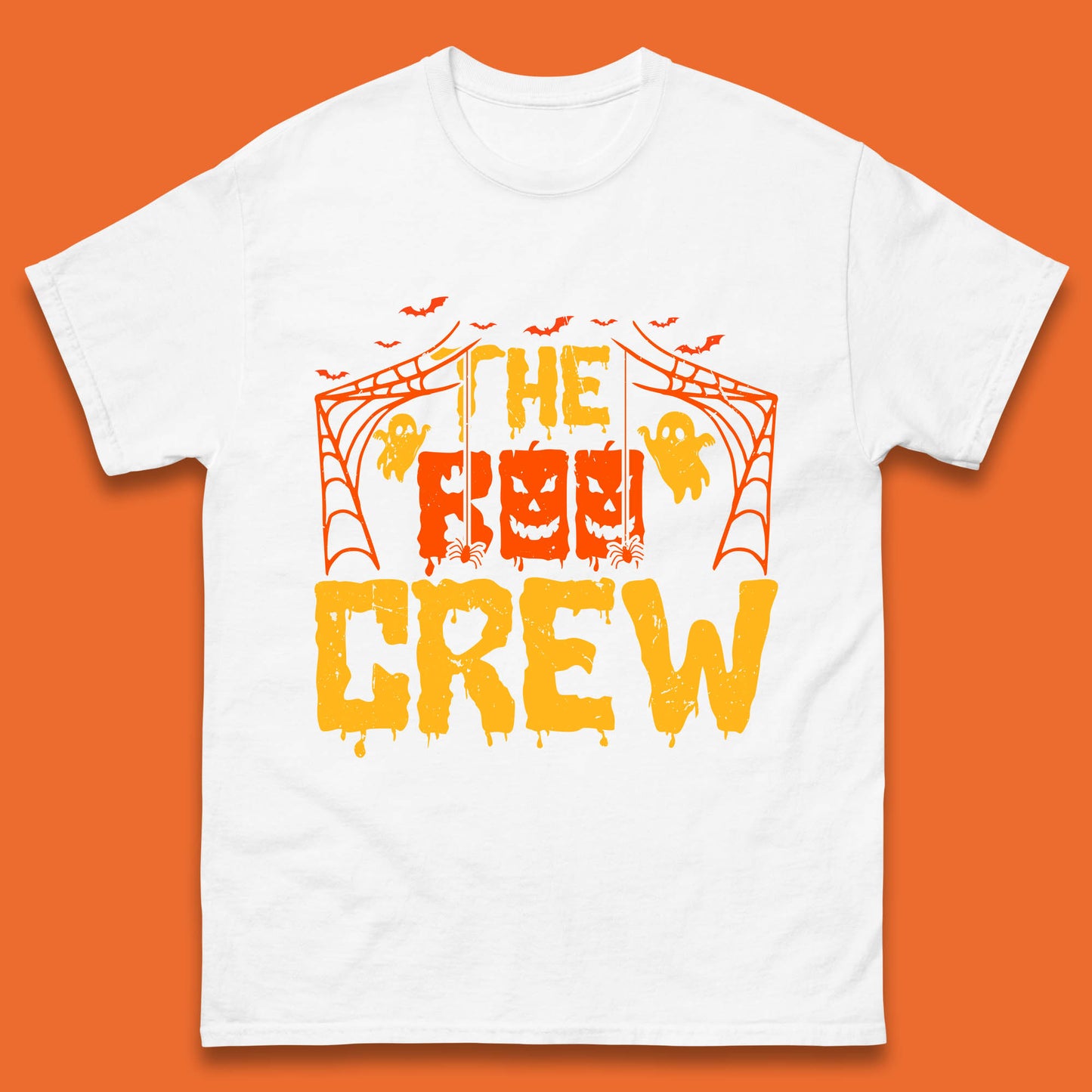 The Boo Crew Halloween Horror Spooky Boo Squad Matching Halloween Costume Mens Tee Top