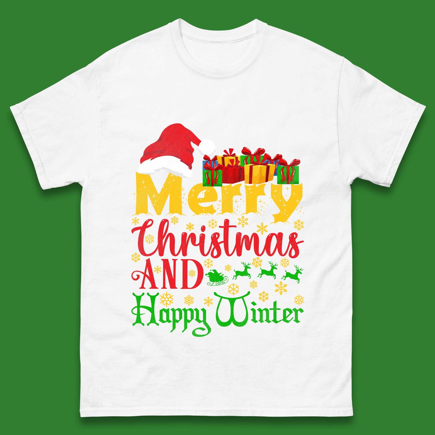 merry christmas and happy winter t shirt