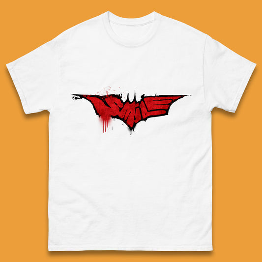 Smile Batman Logo Batman Beyond Superhero Animated Television Series DC Comics Superhero Mens Tee Top