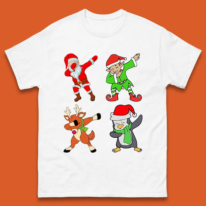 santa claus & friends dabbing t shirt