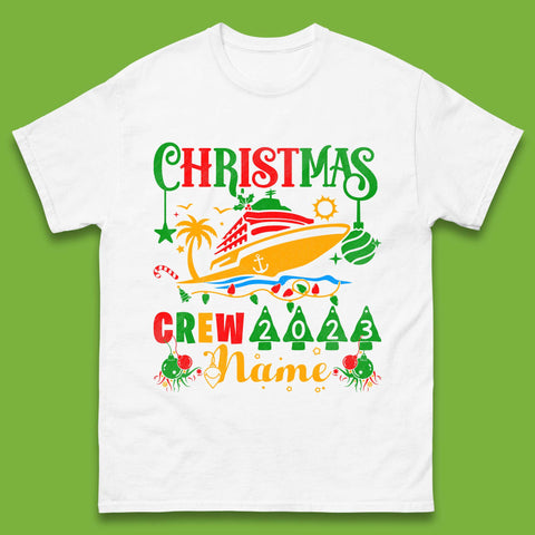Personalised Cruise Crew Christmas Mens T-Shirt