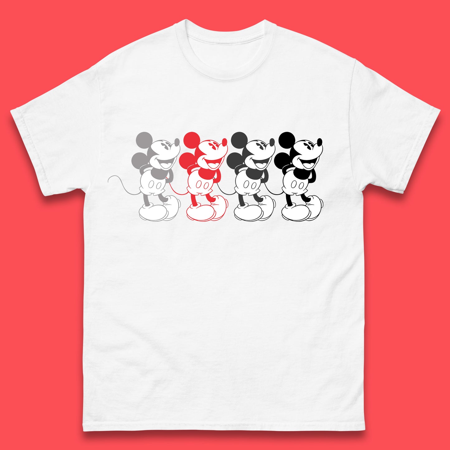 Disney Mickey Mouse Minnie Mouse Face Cartoon Character Disneyland Vacation Trip Disney World Mens Tee Top