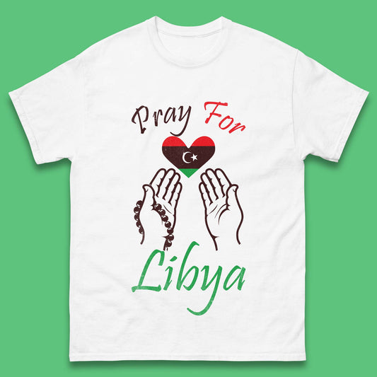 Pray For Libya Help Libya Flood Solidarity Stand With Libya Mens Tee Top
