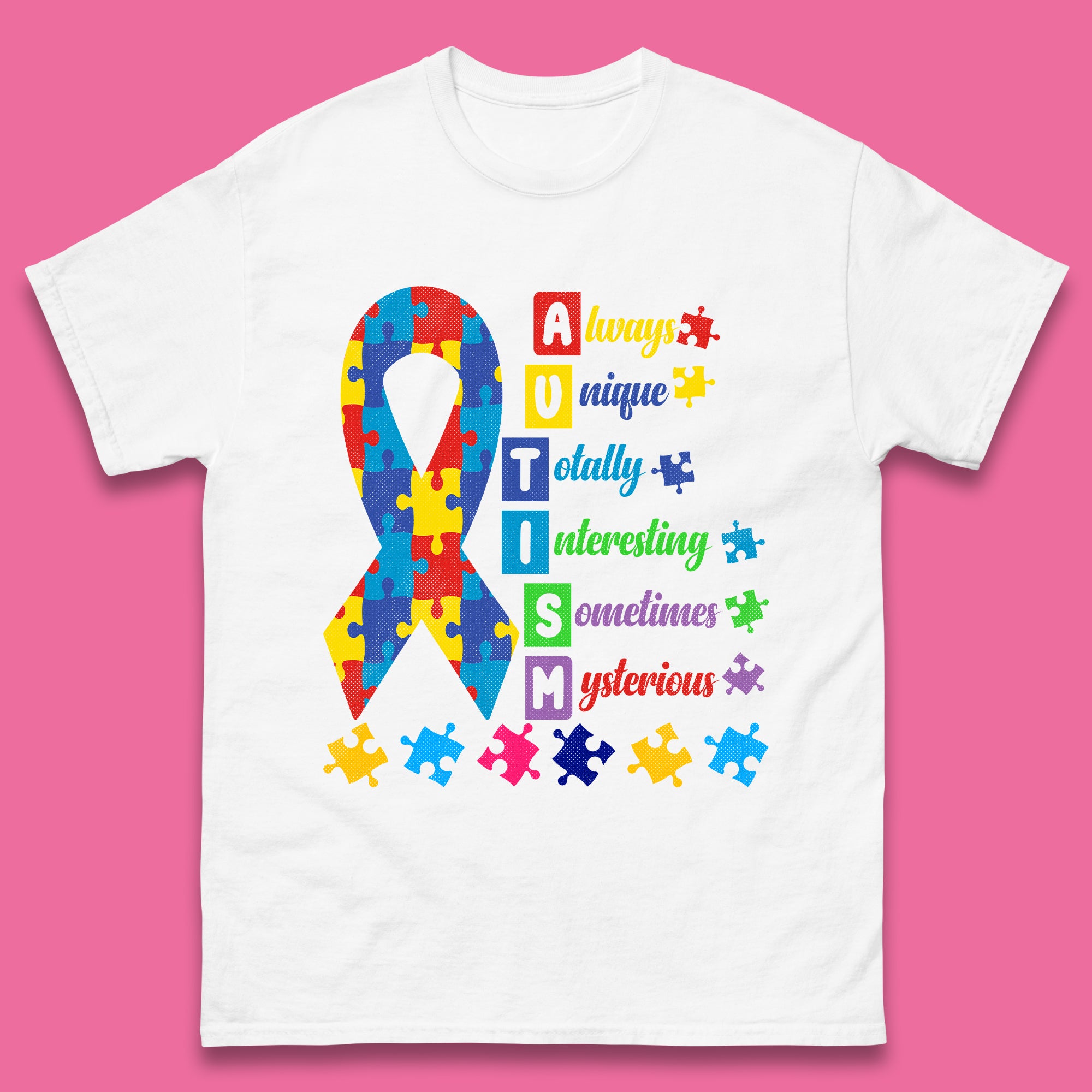 Autism Always Unique Mens T-Shirt