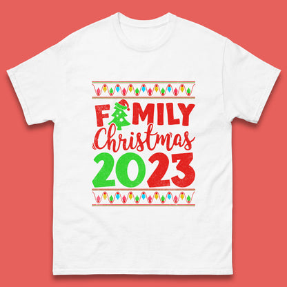Family Christmas 2023 Merry Christmas Squad Xmas Matching Costume Mens Tee Top