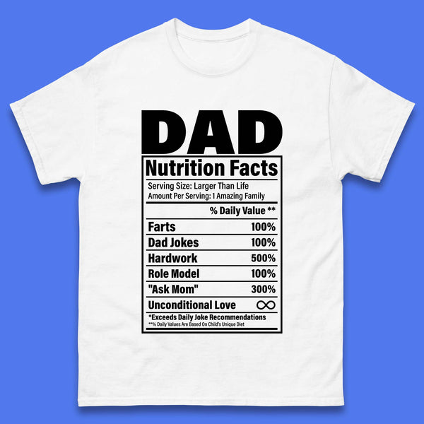 Dad Nutrition Fact Mens T-Shirt