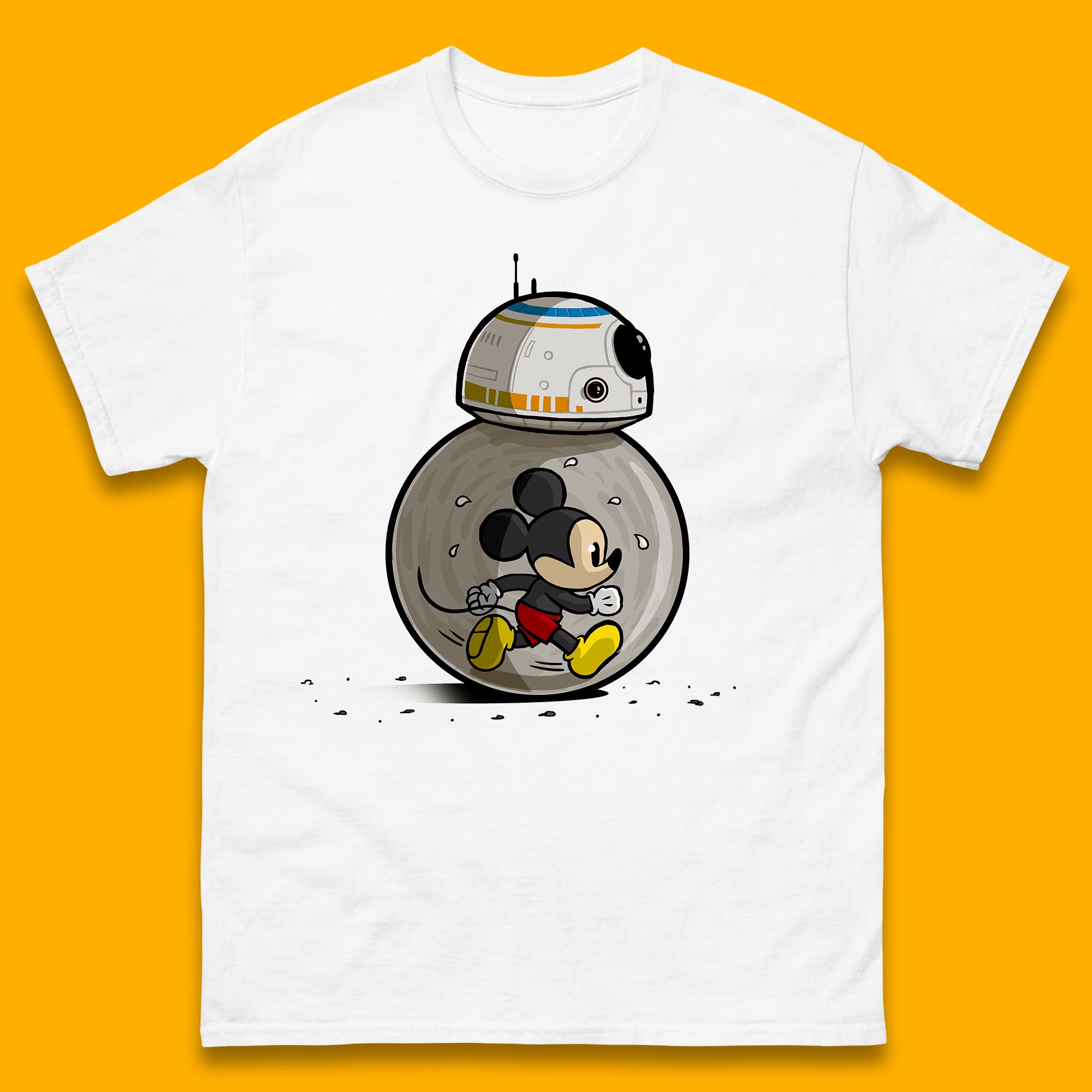 Disney Mickey Mouse BB-8 Funny Star Wars BB8 Running Mickey Disney Tri ...