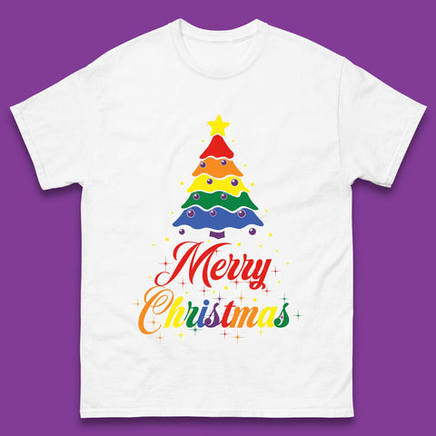 Pride Christmas Tree Mens T-Shirt