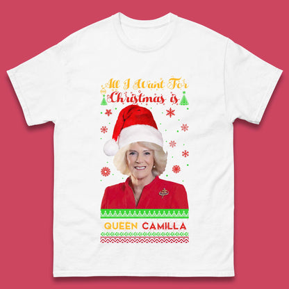 Queen Camilla Christmas Mens T-Shirt