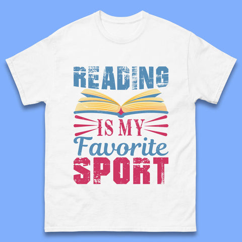 Reading Is My Favorite Sport Mens T-Shirt
