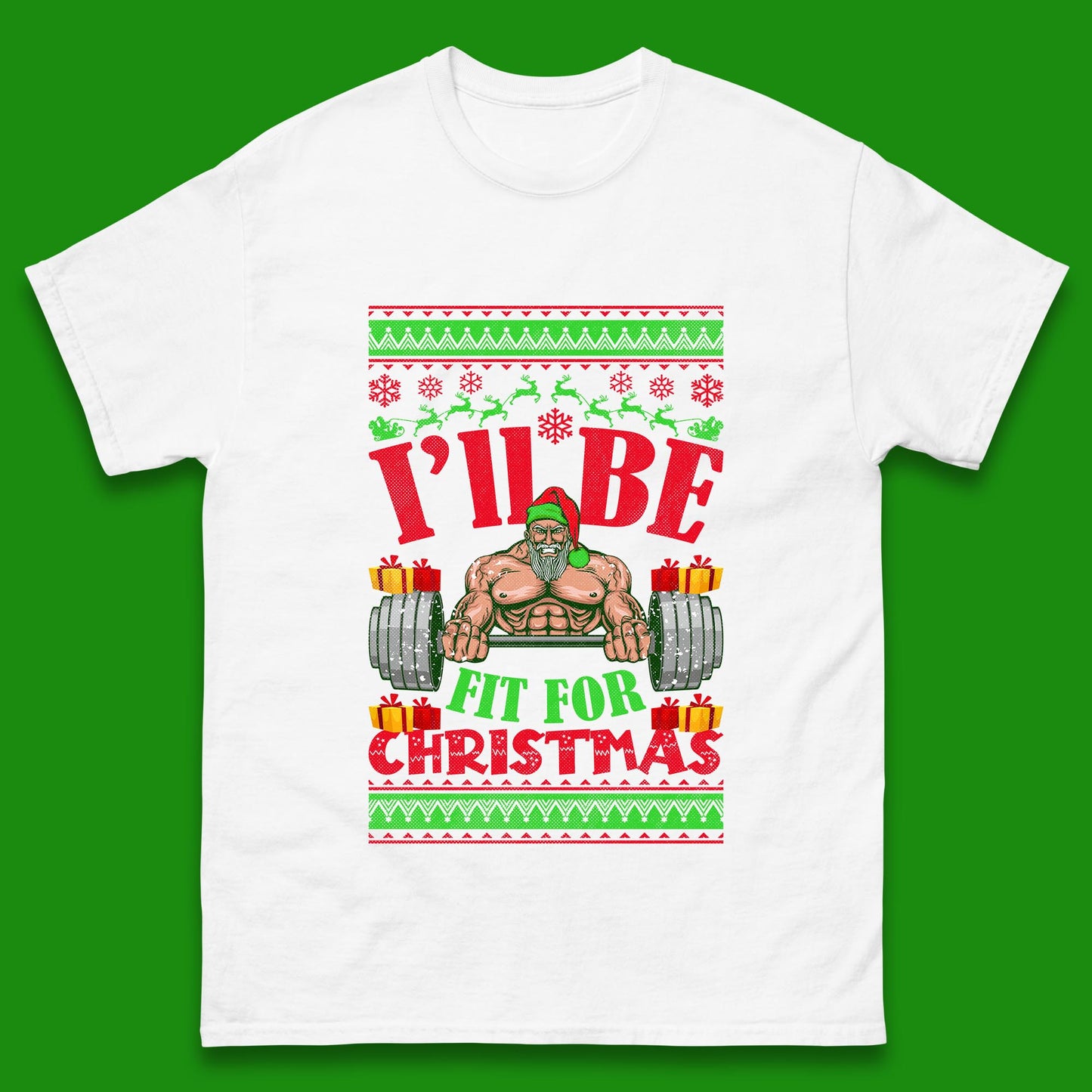 christmas gym t shirt