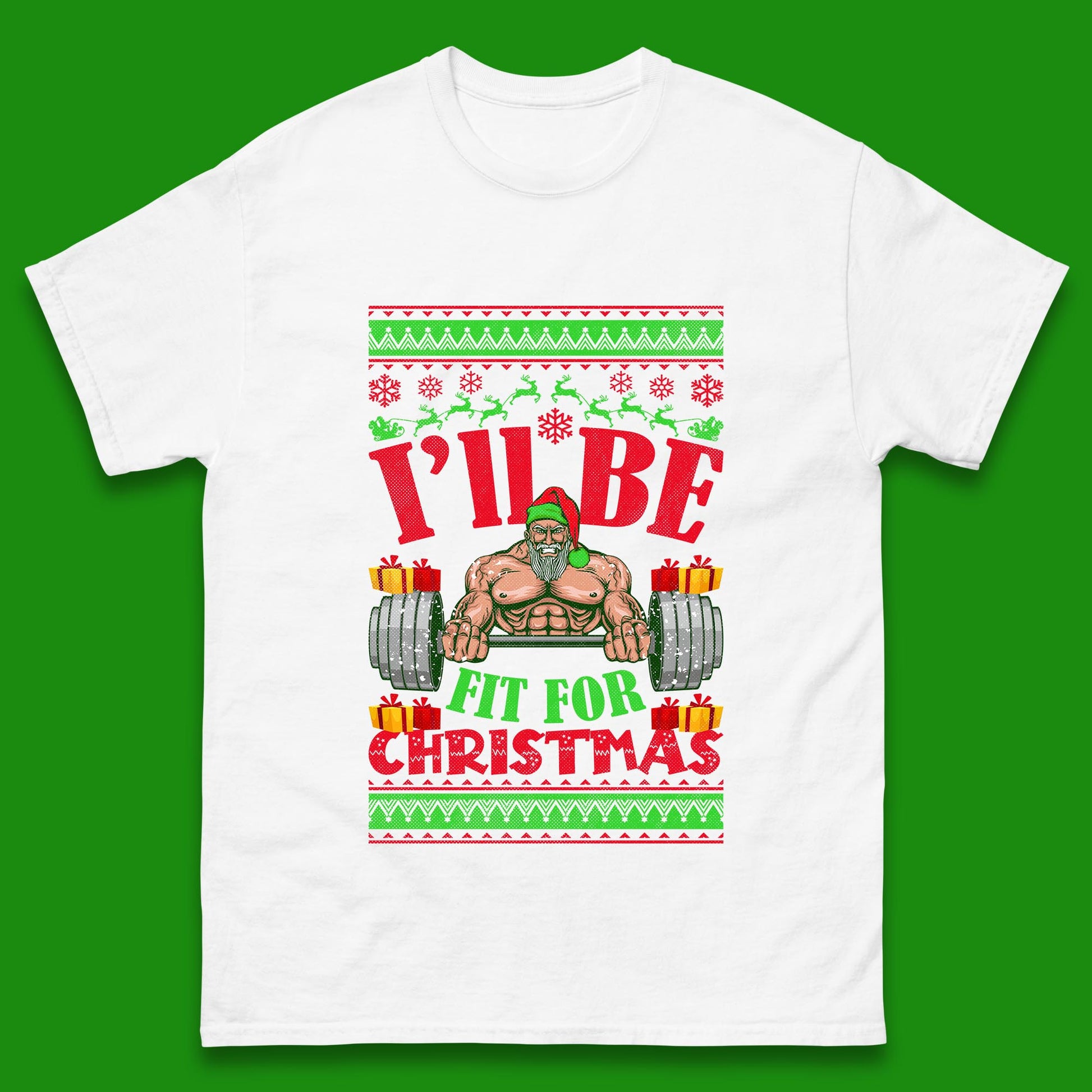 christmas gym t shirt