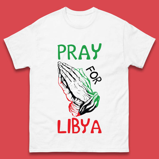 Pray For Libya Stand With Libya Help Libya Flood Solidarity Mens Tee Top