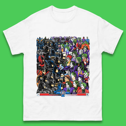 Bats VS Clowns DC Comics Batmans VS Joker Clowns Fighting Spoof Supervillain Comic Book Character Mens Tee Top