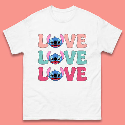 Stitch Love Valentines Mens T-Shirt