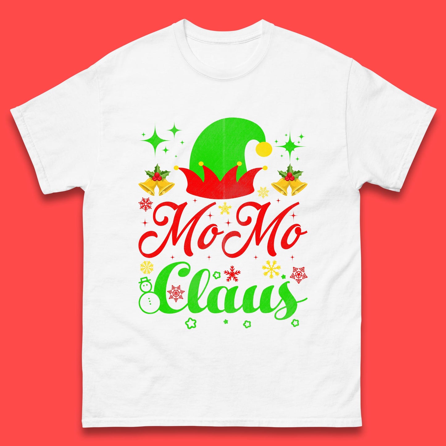 christmas momo claus elf hat t shirt