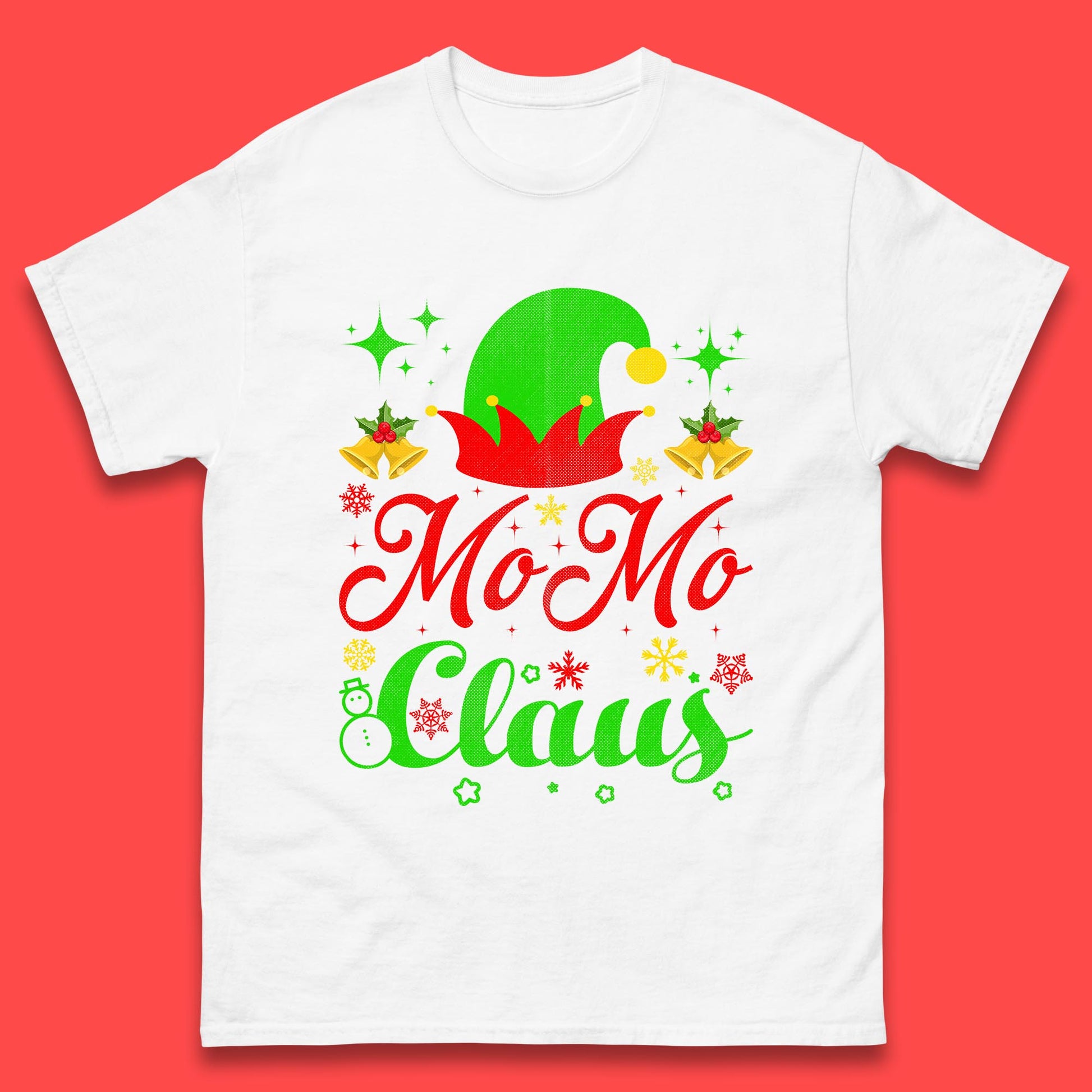 christmas momo claus elf hat t shirt