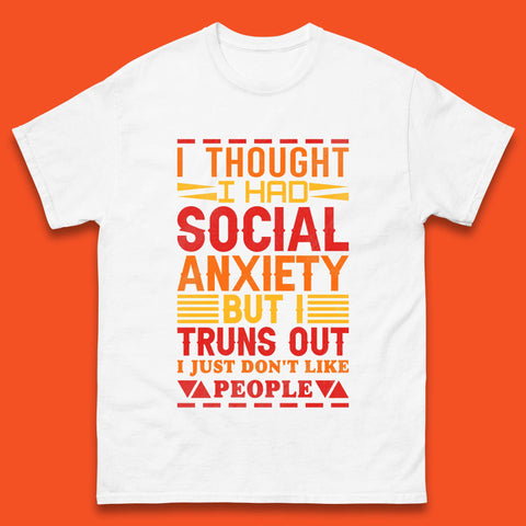 Social Anxiety Mens T-Shirt