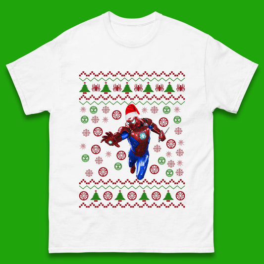 Iron Spider Man Suit Christmas Mens T-Shirt