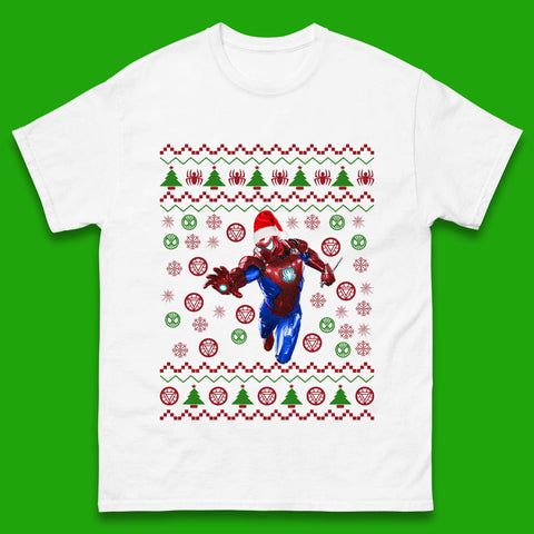 Iron Spider Man Suit Christmas Mens T-Shirt